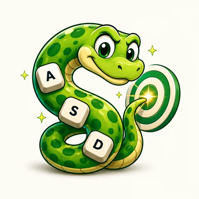 Accuracy Snake cartoon mascot