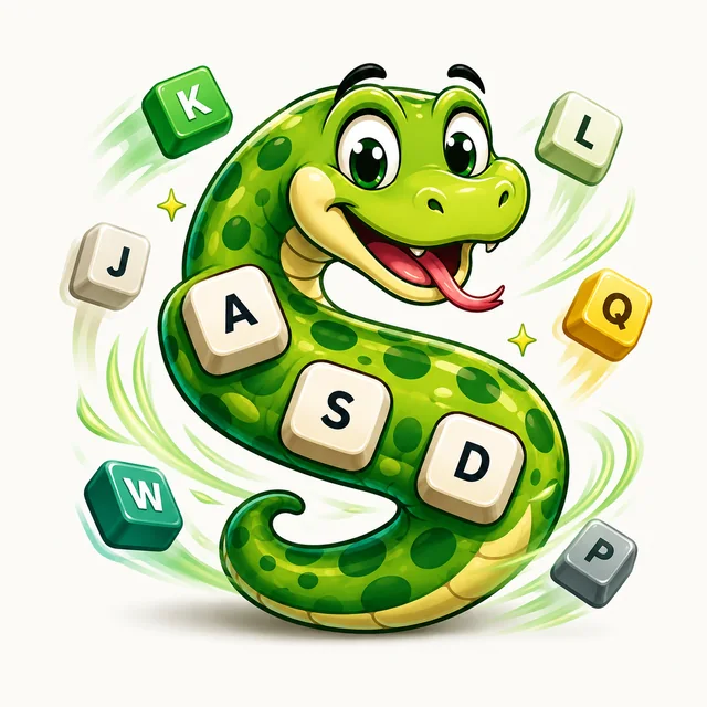 Dynamic Keys cartoon snake illustration